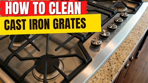 how to clean non enameled cast iron stove grates
